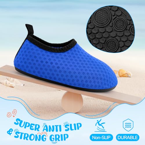 Image of Kids Boys Girls Swim Water Shoes, Toddler Kids Swim Water Shoes Non-Slip Quick Dry Beach Shoes,Barefoot Sports Shoes Aqua Socks for Beach Outdoor Sports