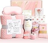 Mothers Day Birthday Gifts for Women Mom Grandma Wife Daughter Gift Basket, Happy Birthday Gifts for Women Mom Wife Best Friend Sister Her, Relaxing Self Care Package Spa Gift Baskets for Woman
