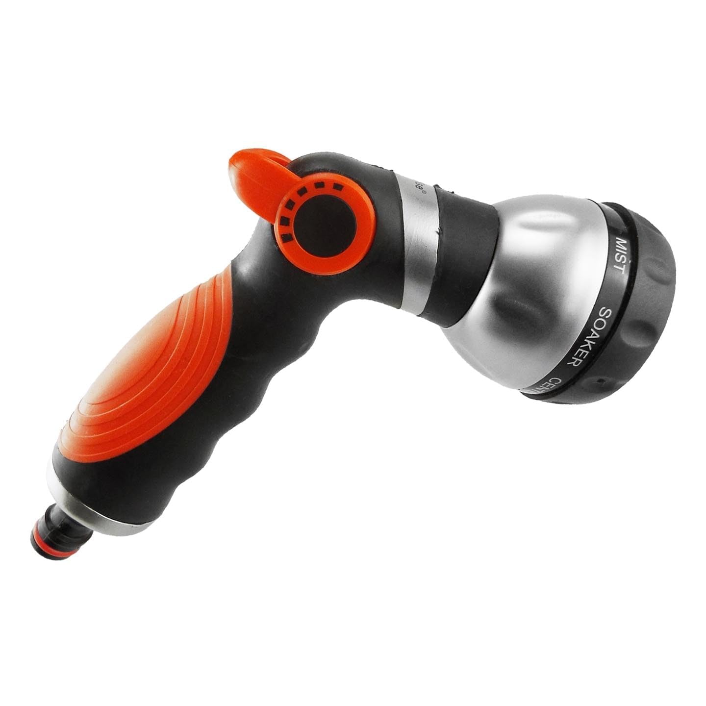 - Cost Wise Black/orange Multi-Function Garden Hose Spray GunMetal8 Adjustable PatternsQuick-Connect Adaptor
