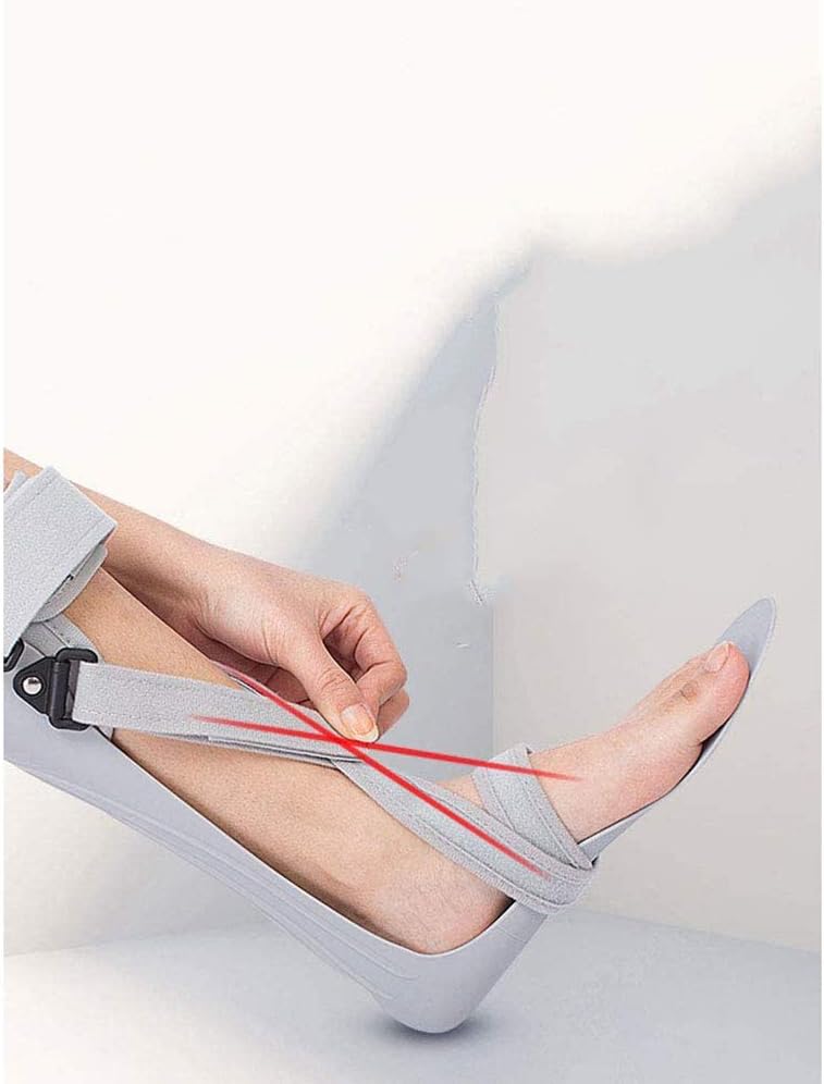 AFO Drop Foot Support Splint, Ankle Foot Orthosis Support - Ankle Correction Splint for Treatment of Plantar Fasciitis Achilles Tendonitis and Drop Foot (Left-M