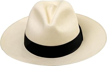 Genuine Montecristi Panama Hat Fedora, Premium Grade 30 Toquilla Straw, Handmade in Ecuador Certified Authentic