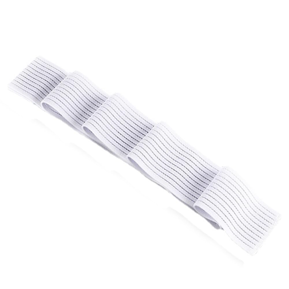 Thigh Compression Garment Bandage Brace Wrap Suitable for Men and Women, Knee Lower Leg Calf Support Band, Thigh Pain Relief, Breathable and Adjustable, White - Image 5