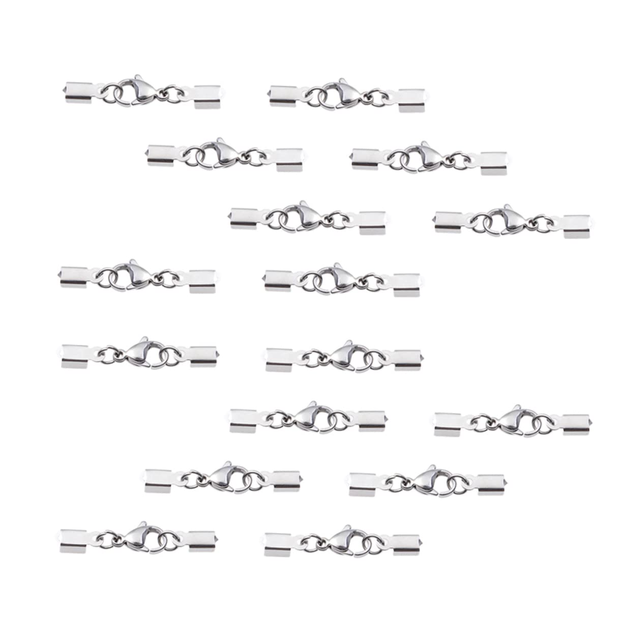 40 Pcs Stainless Steel Lobster Claw Clasps - Jewelry Making Supplies For Necklaces & Bracelets