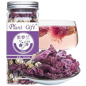 Plant Gift Dried Violets 35g/1.23oz 紫罗兰 Violet Flower, Sweet Violet Tea, Eetbare gedroogde bloemen, Violet Leaf Tea, Natural Food Coloring