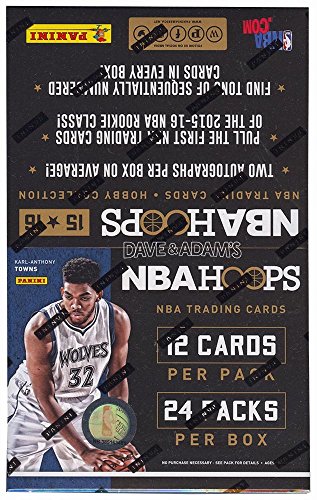 2015/16 Panini Hoops Official NBA Basketball Cards Hobby Box - 24 Packs of 12 Cards Each!!