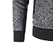 Men's Hooded Lined Warm Fall Winter Sweater Cardigan Knit Long Sleeve Thick Sweater Full Zip Stylish Outdoor Sweaters (Dark Grey,Large)