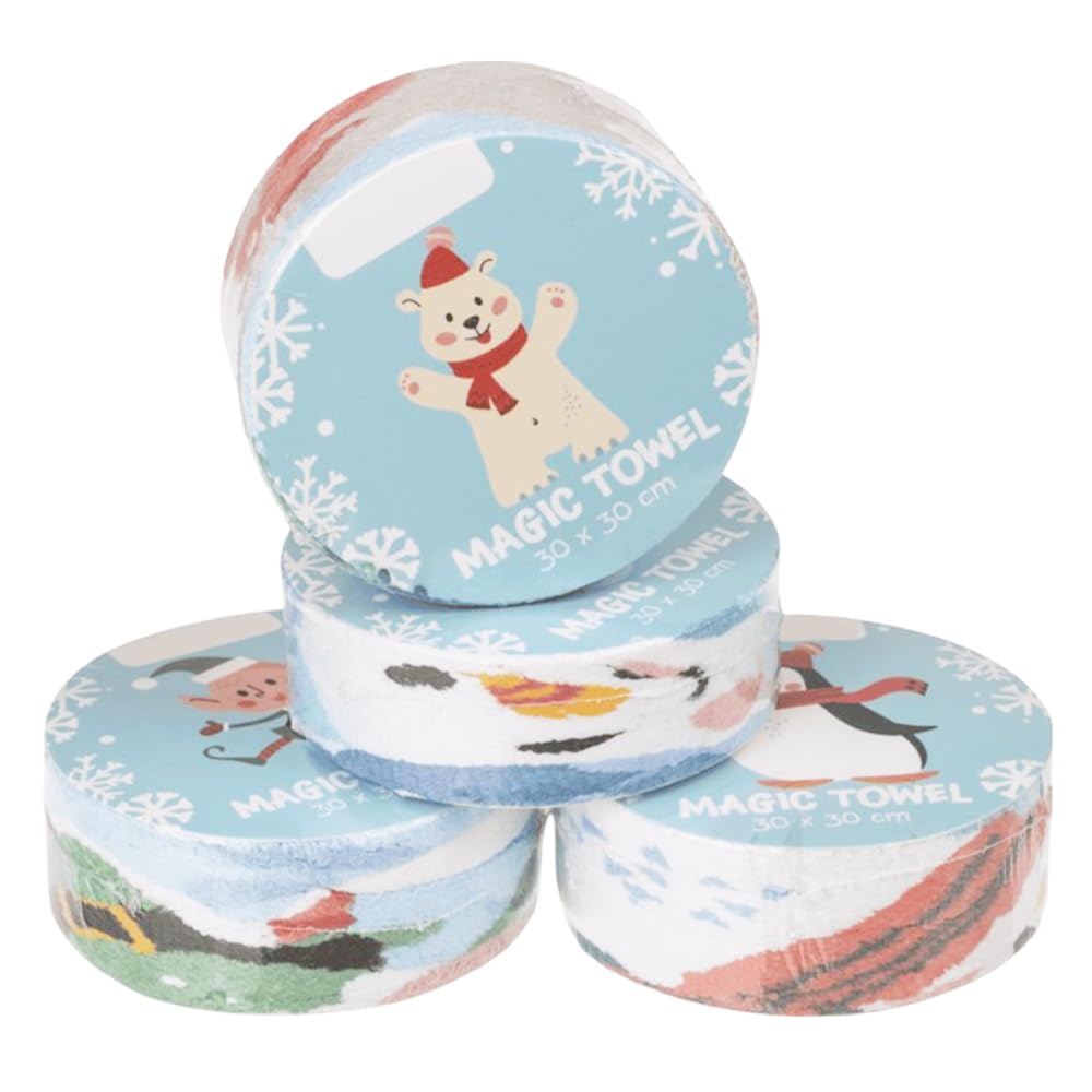 That's Crackers Multicolour Christmas Characters | Magic Expanding Flannel | Single | Cracker Filler Gift