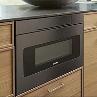 Vista 7 de Sharp SMD2470AH - Horno de microondas con cajón de 24 pulgadas, 1.2 pies cúbicos, paquete de acero inoxidable negro con paquete de protección