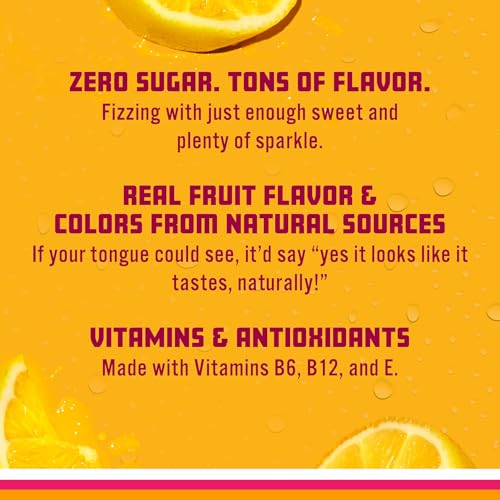 Image of Sparkling Ice Classic Lemonade Sparkling Water, with Antioxidants and Vitamins, Zero Sugar, 7.5 fl oz Mini Cans (Pack Of 10)