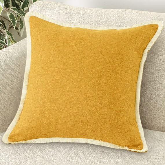 Amazon.co.jp: ニトリ デコホーム クッションカバー ツインフリンジ