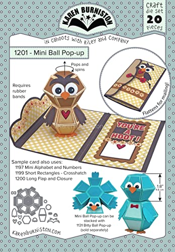 Karen Burniston Dies Mini Ball Pop-Up pour vos cartes d'anniversaire