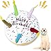 Giocattolo per Cani di Compleanno Giocattolo per Torte di Compleanno per Cani Giocattolo per Cani con Cigolio Morbido Peluche per Cani, Grande, 7,3 Pollici