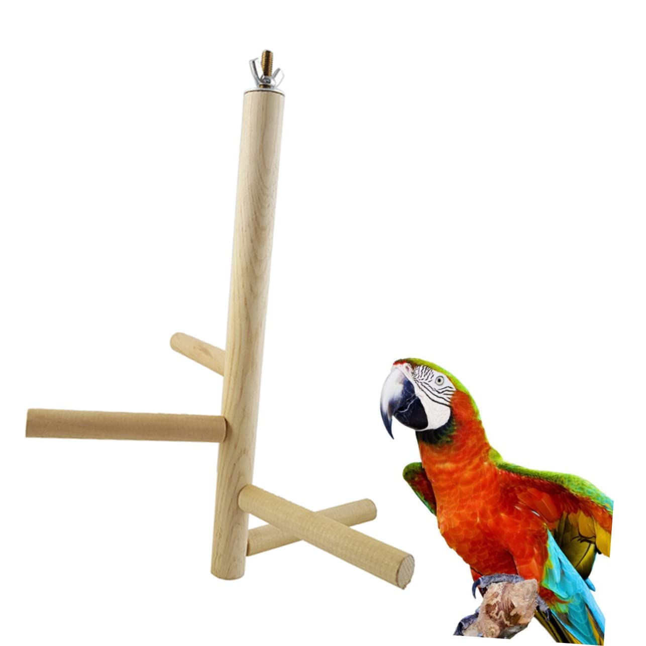 SUPVOX Parrot Swing 4-Stage Rotatable Ladder Bird Toys Parrot Parakeet Toy Bird Cage Accessories