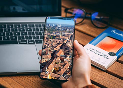 Image of Ocushield Anti Blue Light Tempered Glass Screen Protector for iPhone 12 | iPhone 12 Pro 6.1 inch - Protect Your Eyes, Reduce Migraines & Improve Sleep