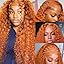 13x6 Ginger Orange Curly Wig
