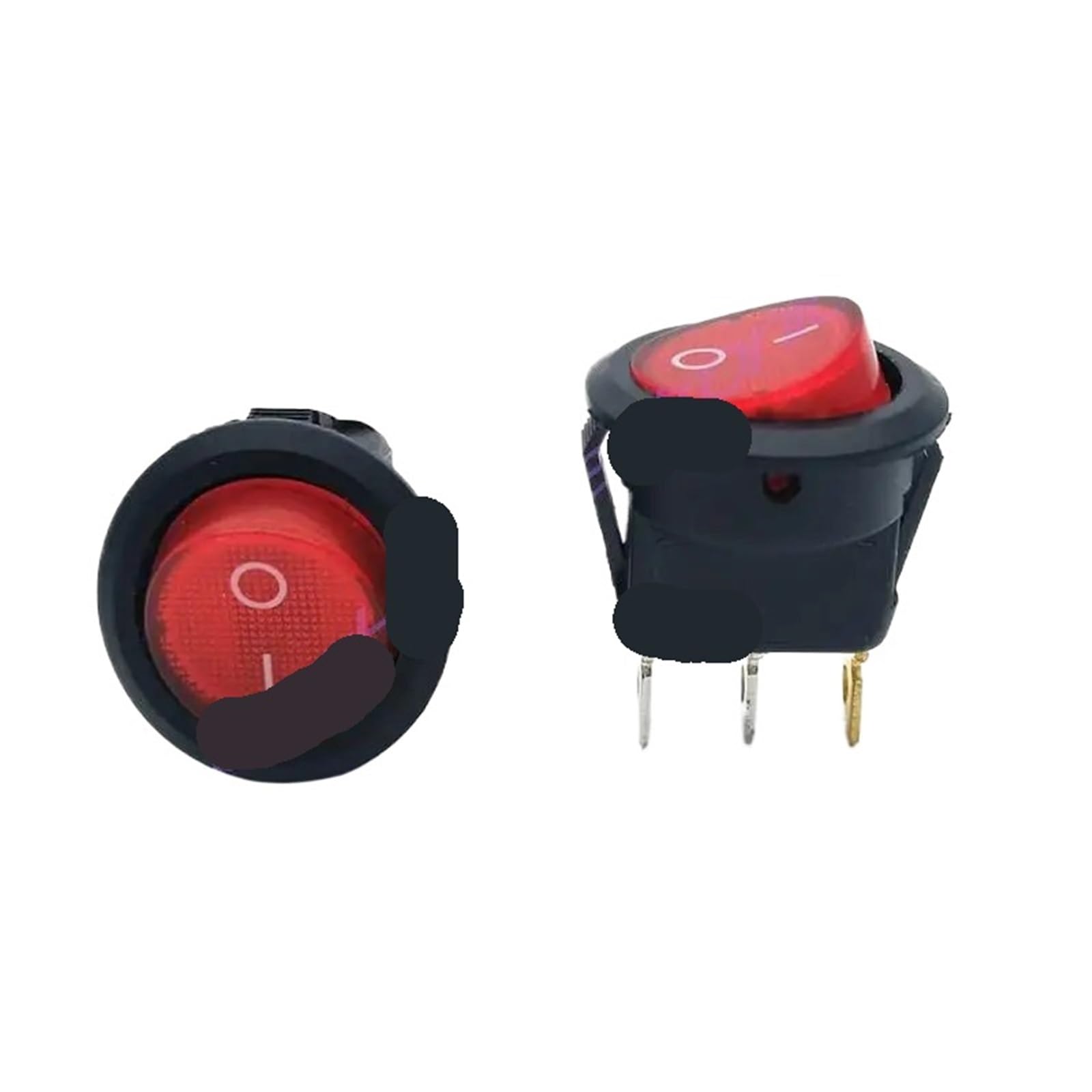 Interruptor KCD1 redondo con 2 velocidades y base de 23 mm 4