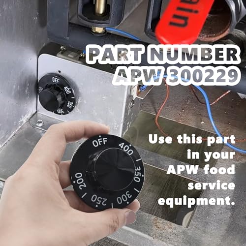 image for ZNTVW APW 300229 Thermostat Stove Knob Dial - Off/200-400°F Replaceme