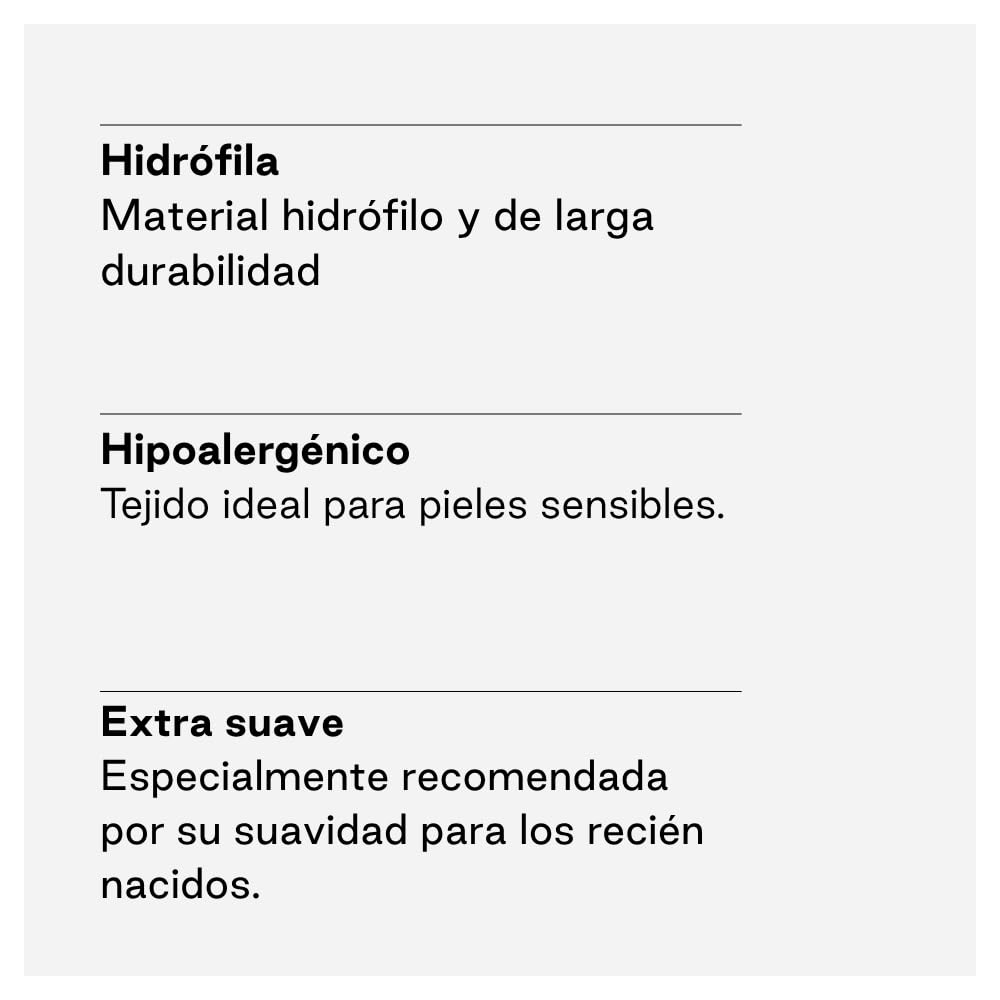 Jané Esponja Hidrófila para Bebé, Pack 2 Unidades, Suave y Absorbente, Especial Recién Nacido, Higiene Infantil