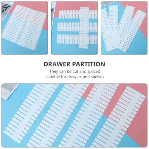Divisores ajustables Mipcase de 20 piezas con diseño clip para organización de cajones 6