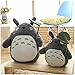 OshoeQ Muñeco de Peluche Totoro, cojín de Peluche para abrazar, muñeco de Juguete de Peluche, muñeco de Novia de cómic para niños de Regalo (70cm/27in),Gris,30cm