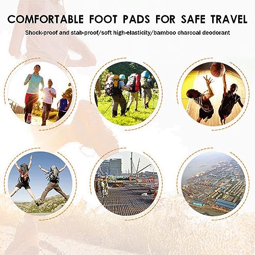 Image of Outdoor Site Anti-Puncture Damping Pads Kevlar Stab-Resistant Insole Anti-Piercing Stab-Resistant Wear Soft Safety Shoes Insole ((US8 /EU41))