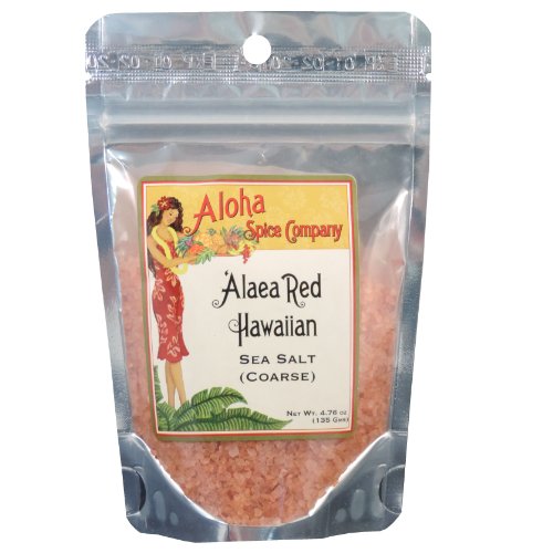 Aloha Spice Company `Alaea Red Hawaiian Sea Salt (Coarse) 2 Pack