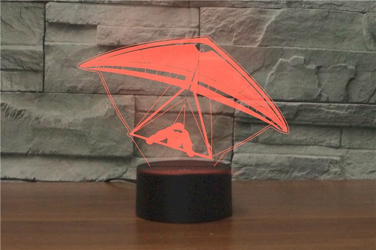 Lámpara de Mesa Noche Ilusión 3D con Control Remoto USB miniatura 7