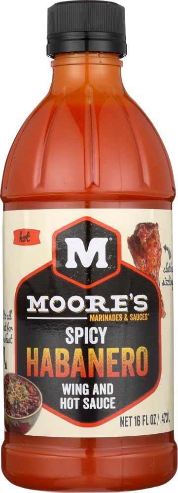 Moore Sauce Habanero Wing Hot, 16 oz