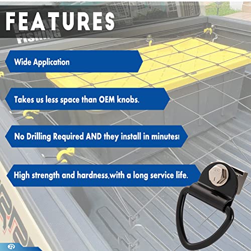 Rarayc 6 Pcs Bed Rail Accessories For Toyota Tacoma & Toyota Tacoma #TOP4