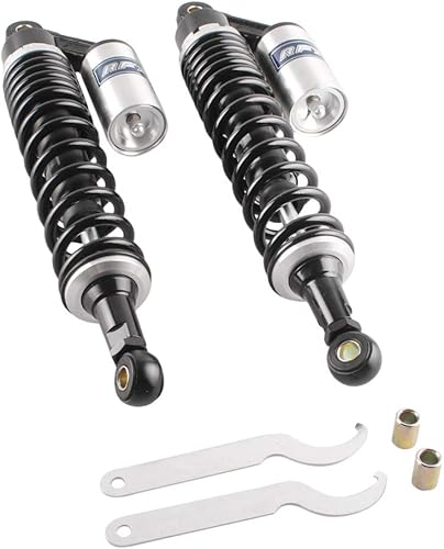 Miniatura 5 de Par de amortiguadores de motocicleta de 15 pulgadas y 15.748 in, suspensión trasera universal para Honda Suzuki, Yamaha, Kawasaki, ATV, Go Kart,