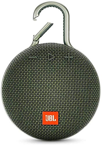 Image of JBL Clip 3, Wireless Portable Bluetooth Speaker with Mic, JBL Signature Sound, Integrated Carabiner, Vibrant Color Options with IPX7 Waterproof & AUX (Green)