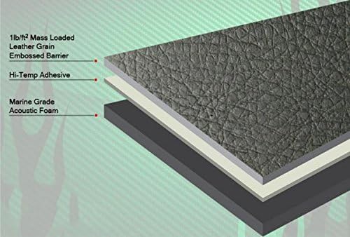 Miniatura 3 de Design Engineering 050120 Boom Mat Piel Look 24" x 48" Barrera de sonido y aislamiento