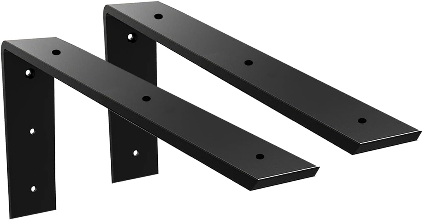 WINKER Countertop Support Bracket 2 Pack Heavy Duty Countertop Hidden Bracket 18" x 8" x 2 1/2" L Bracket Metal Corbels for Quartz/Granite/Wood/Concret/ Laminate Countertops