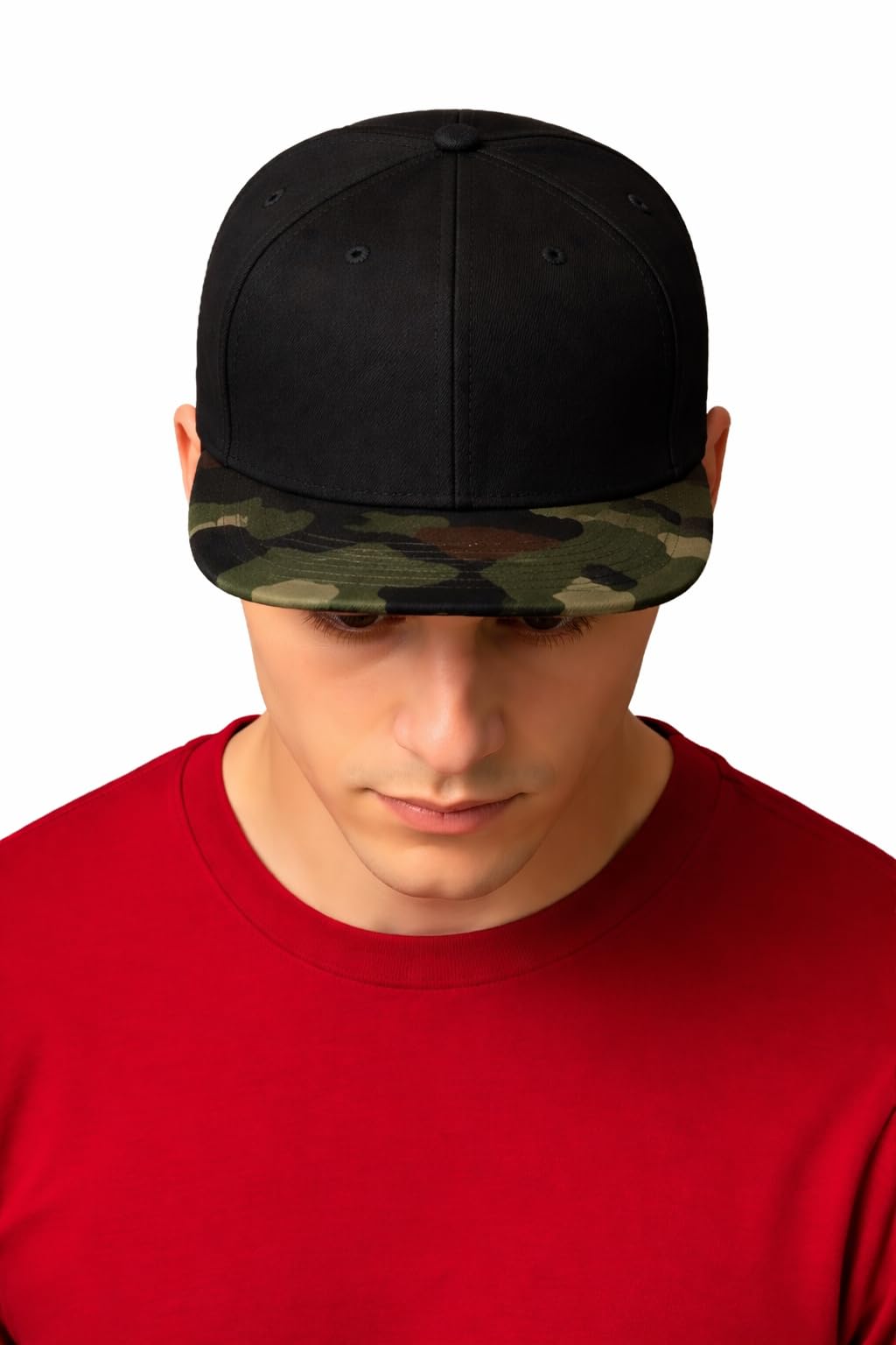 4Sp Unisex Black/Jungle Camo Camo Snapback Flat Peak Cap ()