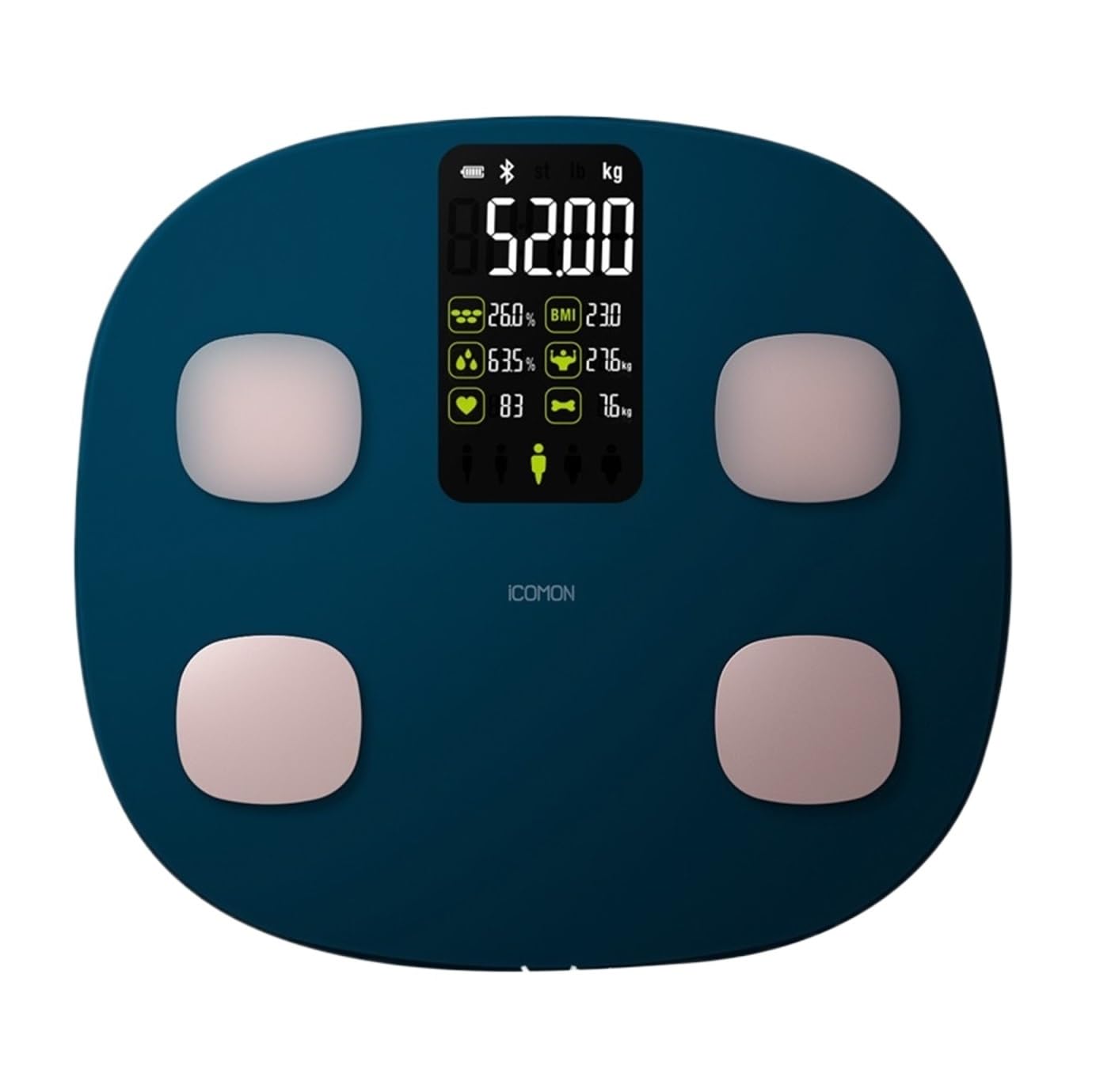 RUVOO Bascula de Baño Báscula De Grasa Corporal Báscula Electrónica Digital Báscula De Peso Inteligente Balanza De Pesaje Bascula Inteligente