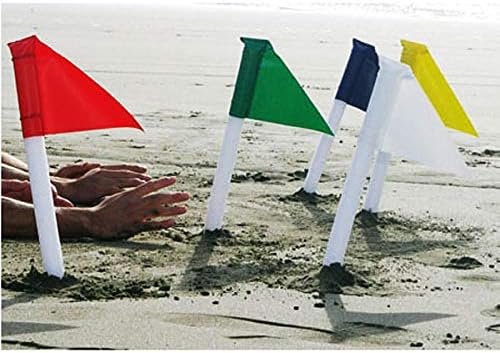 Amazon ビーチフラッグの旗 5色セット 海 ビーチ 競技 ビーチボール おもちゃ