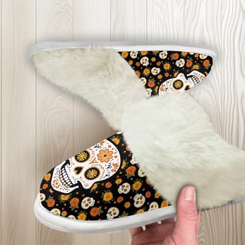 Womens Slippers Size 5-13 Soft Winter Slippers for Women Anti-slip Warm House Shoes for Bedroom Indoor4