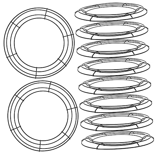 Zerodeko 10pcs Wreath for Crafts Wire Frames for Christmas Holiday Decorations and Versatile Wreath Forms for Use