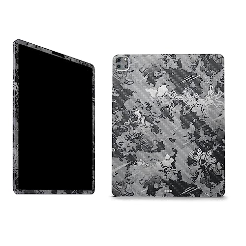 Image of MightySkins Carbon Fiber Skin Compatible with Apple iPad Pro 12.9 inch M2 6th Gen (2022) Full Wrap Kit - Viper Urban | Protective, Durable Textured Carbon Fiber Finish | Easy to Apply | Made in The USA