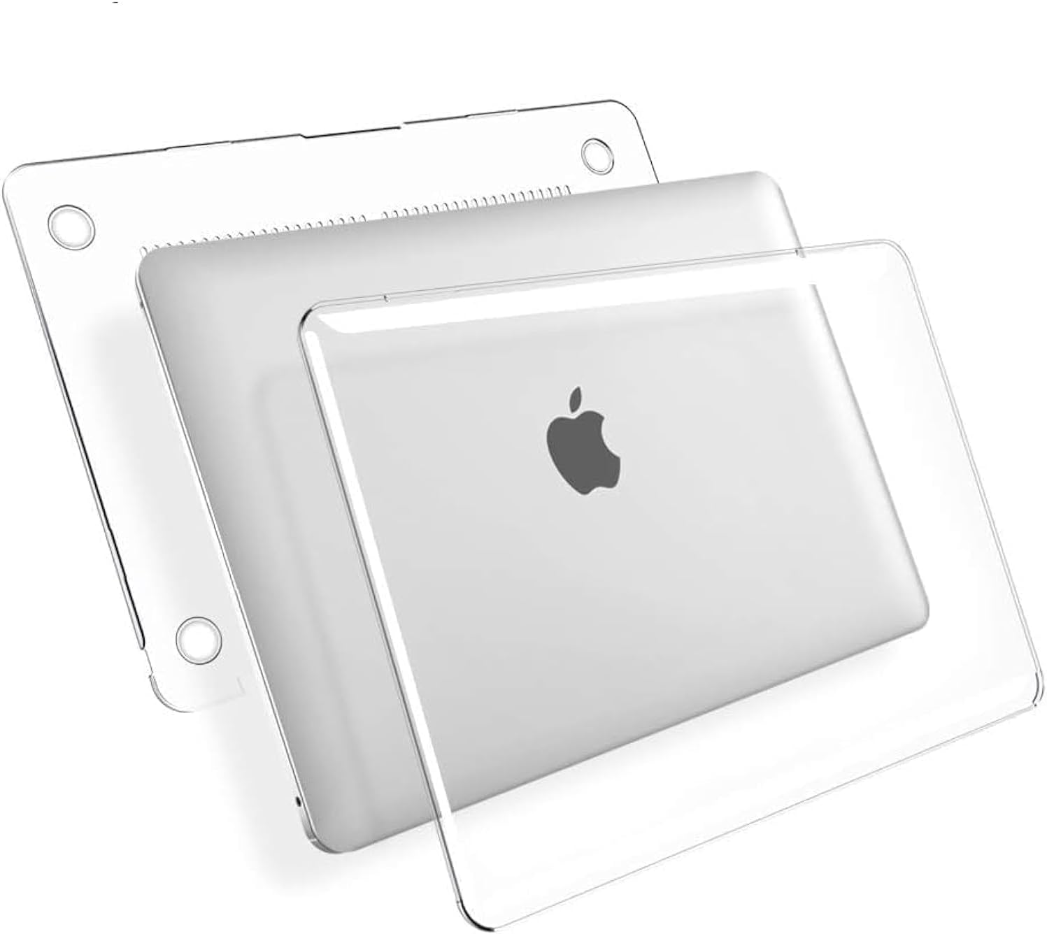 13.3 Inch Laptop Case | Cover | Hard Shell Protector Compatible for Apple MacBook 13 Inch 2020/2019 / 2018 Mac Book Air M1 A2337 A2179 A1932 (Transparent)