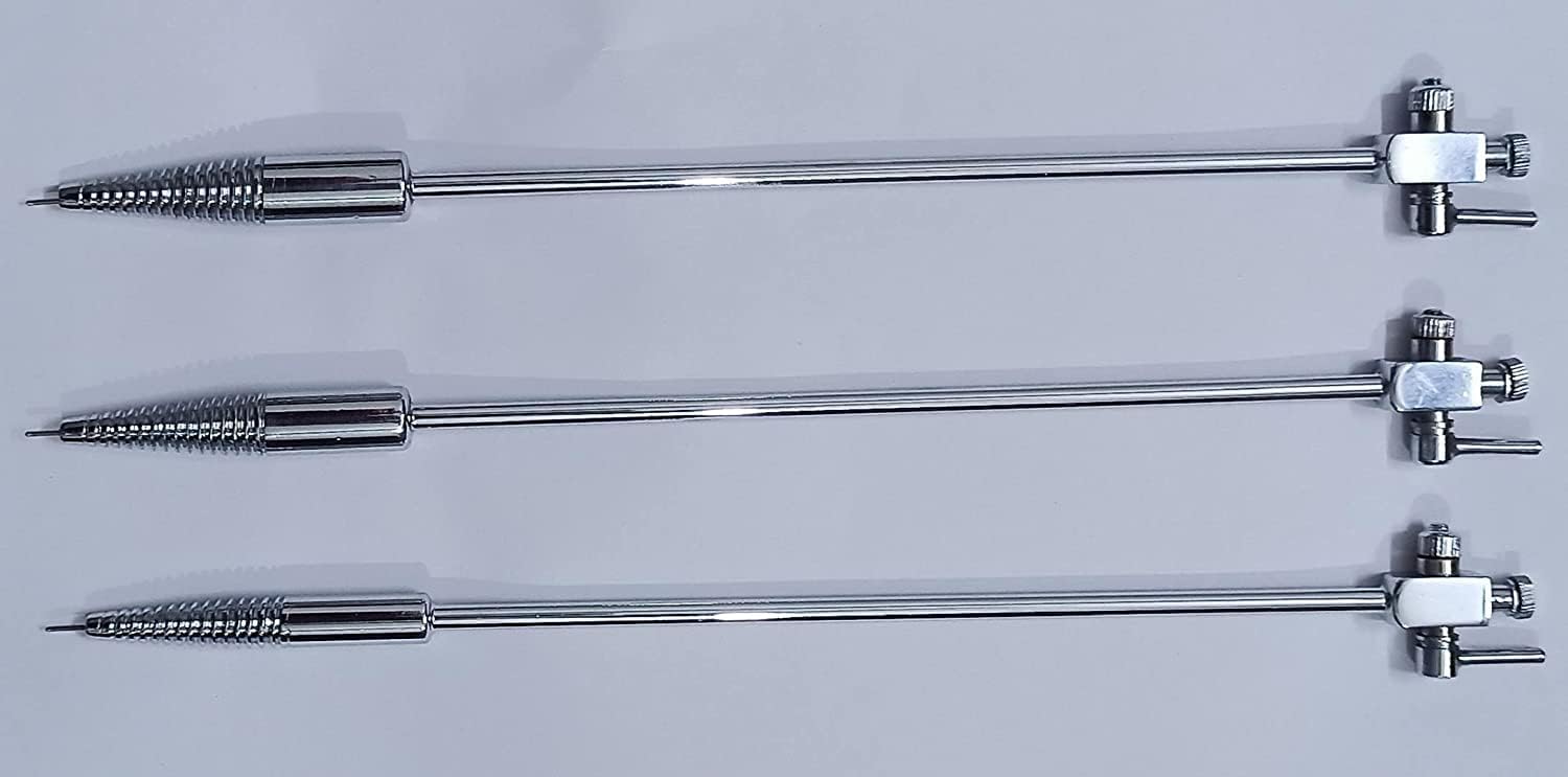 HSG Cannula With Lock Set of 3 Pieces no. 1, 2 and 3 Stainless Steel