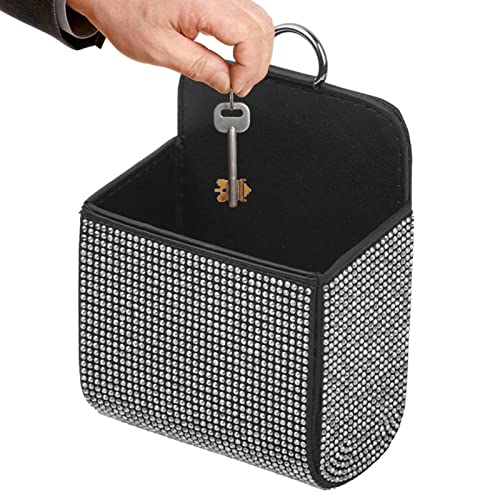 Bolsa de almacenamiento para coche: bolsillo de ventilación de aire para coche | Bolsillo de ventilación de aire de alta capacidad con gancho fijo y clip de válvula para bolígrafo Coatuiyo