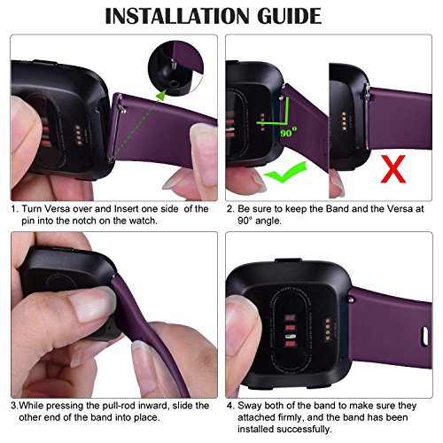 Image of AK Sports Bands Compatible for Fitbit Versa /Versa 2 /Versa SE, Soft Multi-Colors Wristbands for Fitbit Versa Lite Smart Watch Women Men