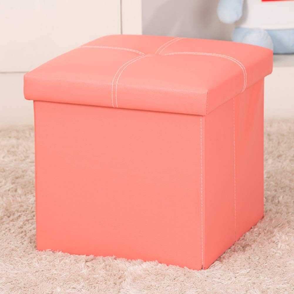 Repose-pieds rose pliable pour un coin lecture cosy et un salon bien rangé