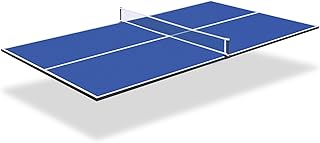 Ping Pong Table Top, 7FT/8FT Foldable Table Tennis Table Topper for Pool Table, Indoor Outdoor Table Tennis Conversion Top for Billiard Table w/Net & Foam Padding, Easy Conversion