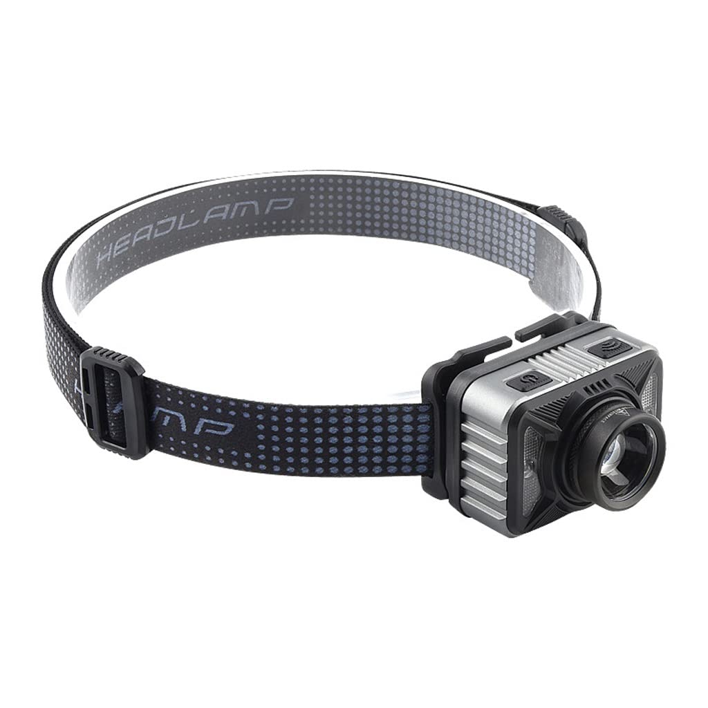 OYYMTE P50 Strong Light Headlight Head-Mounted USB Rechargeable Zoom Model Running Night Fishing Waterproof Induction