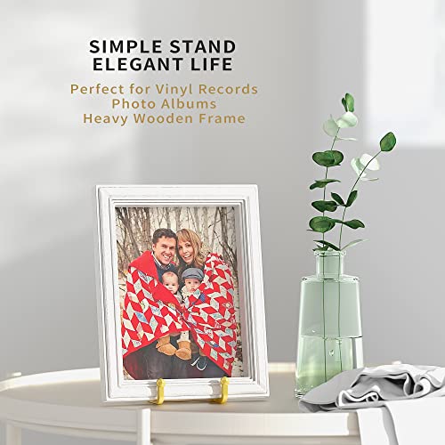 Ipame Plate Stands For Display - 6 Inch Metal Square Wire Plate Holder Display Stand + Picture Frame Stand Holder Easel For Book, Decorative Plate, Plaque, Photo, Platter (Gold 2 Pack) #TOP5