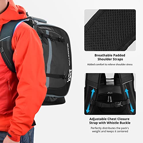 Extremus Snow Bound Ski Boot Bag, 65L Ski Boot Travel Backpack For Ski Helmet, Goggles, Gloves, Skis, Snowboard & Winter Sport Accessories (Black) #TOP6