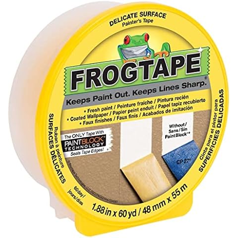 FROGTAPE Delicate Surface Painter's Tape with PaintBlock, 1.88 inch width, Yellow (280222) Cover