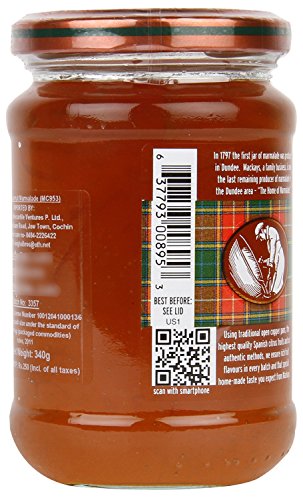 Image of Mackays Pink Grapefruit Marmalade Jam 340gm | Imported from Scotland | Made with Whole Fruits | Vegan | Gluten-Free | No Artificial Colors or Preservatives (Pack of 3)
